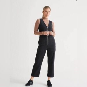 DU/ER Performance Denim Jumpsuit - Aged Black, Medium